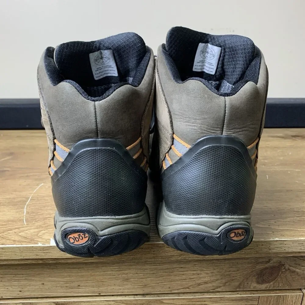 Oboz Boots Men Size 10.5 Brown Bridger Bdry Insulated Waterproof Hiking